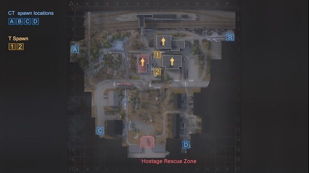 CSGO 多点进攻，新迷雾人质地图： CSGO突入点2