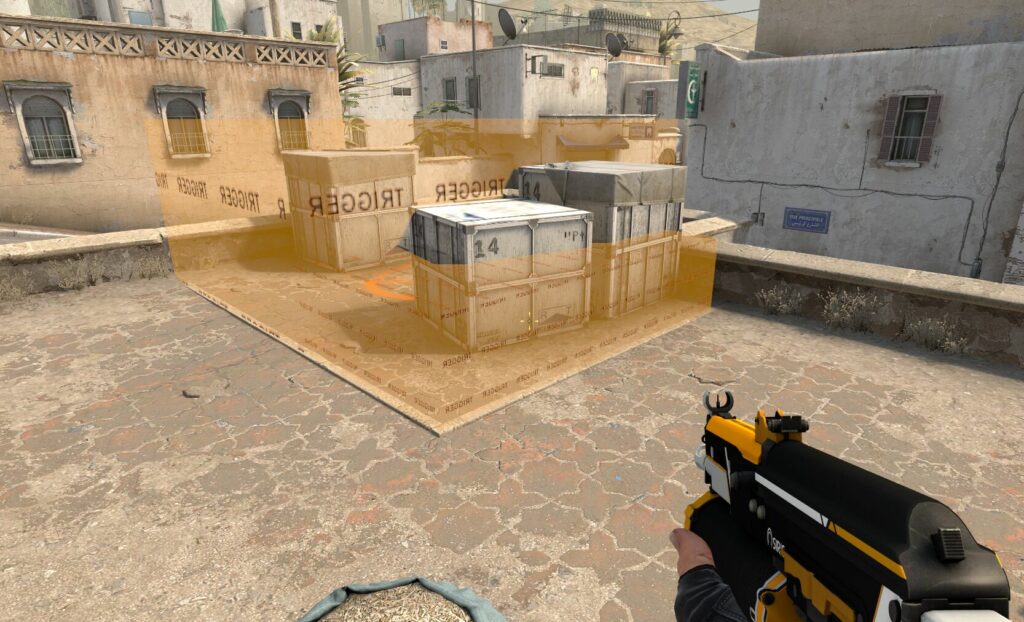CSGO显示下包区域 以及空中C4下包方法