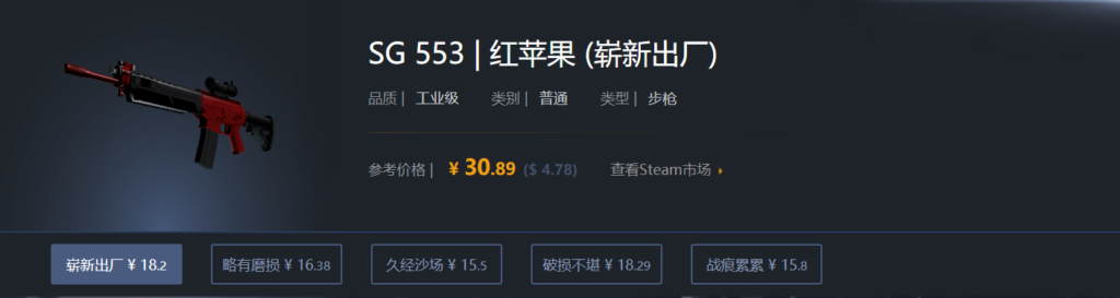 CSGO入门皮肤推荐
