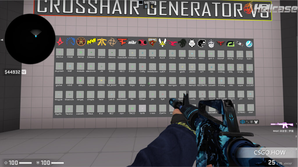 CSGO地图推荐：世界玩家用最多的准星校正图 CSGO准星校正