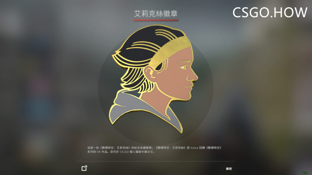 CSGO胸章介绍-纯正胸章 alyx