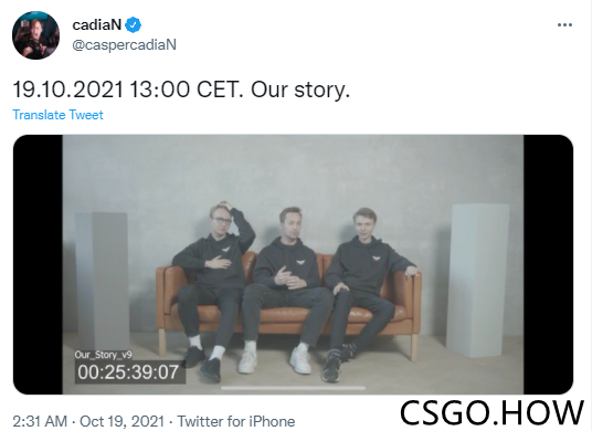CSGO杂谈：点子哥将在今晚和队友公开回应HUMDEN事件 CSGO HUMDEN