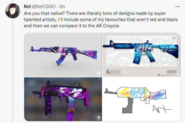 CSGO 如梦如画皮肤热议，网友评论：百万奖金就这？