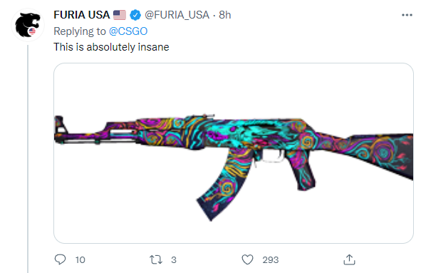 CSGO 如梦如画皮肤热议，网友评论：百万奖金就这？
