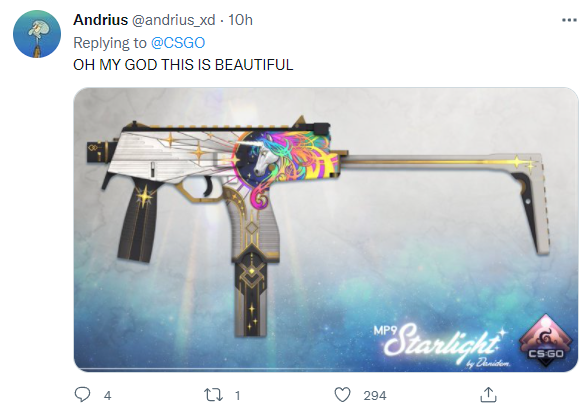CSGO 如梦如画皮肤热议，网友评论：百万奖金就这？