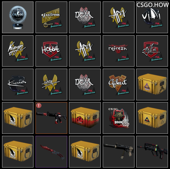 CSGO职业哥库存突击检查，都开Major签名贴纸了吗？