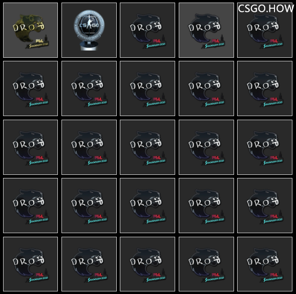 CSGO职业哥库存突击检查，都开Major签名贴纸了吗？