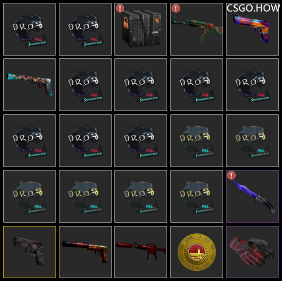 CSGO职业哥库存突击检查，都开Major签名贴纸了吗？