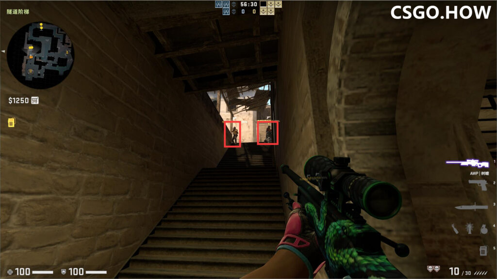 CSGO T方进攻荒漠迷城mirage下水道心得