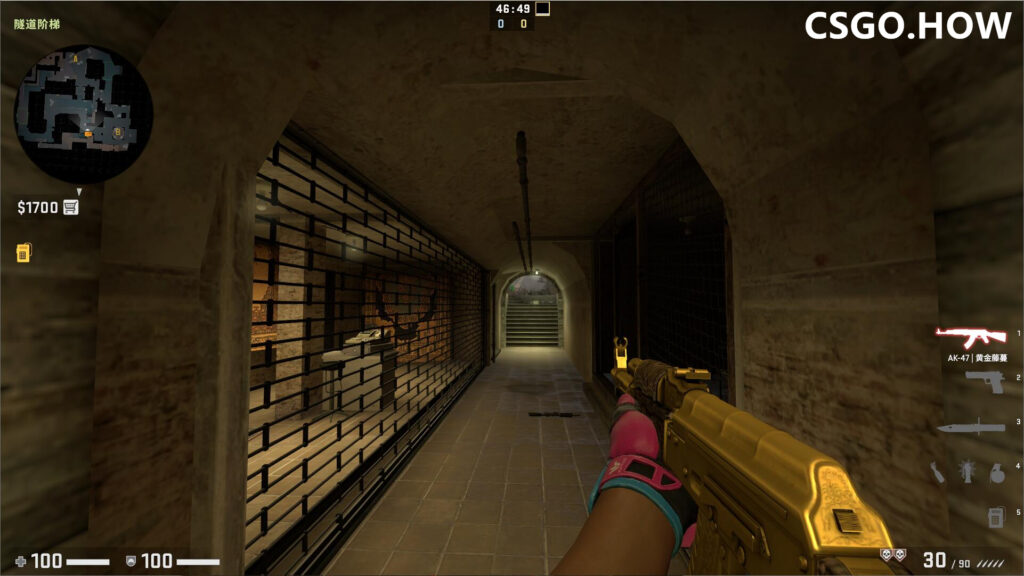 CSGO T方进攻荒漠迷城mirage下水道心得