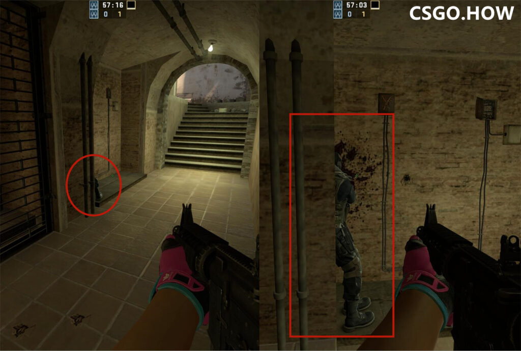 CSGO T方进攻荒漠迷城mirage下水道心得
