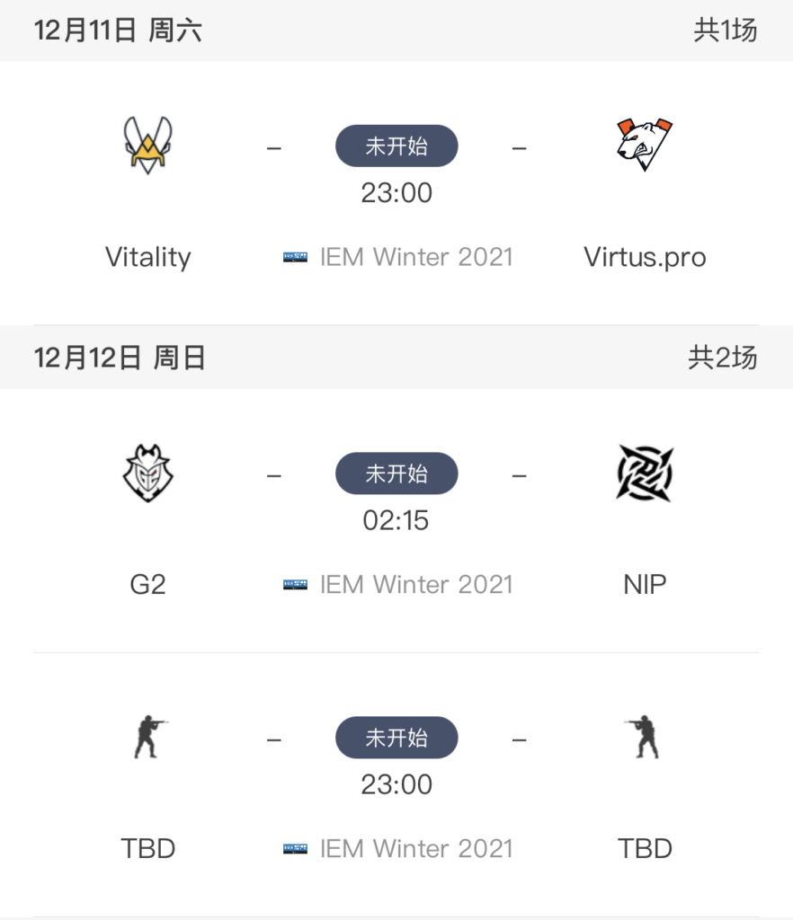 CSGO IEM冬季赛 半决赛前瞻：赛程安排以及战队分析