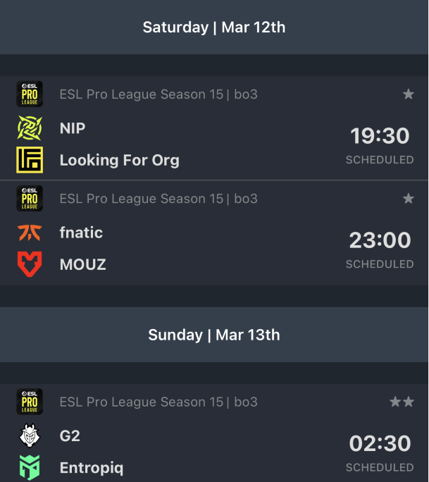 CSGO EPL S15小组赛A组 : G2接连战败状态低迷