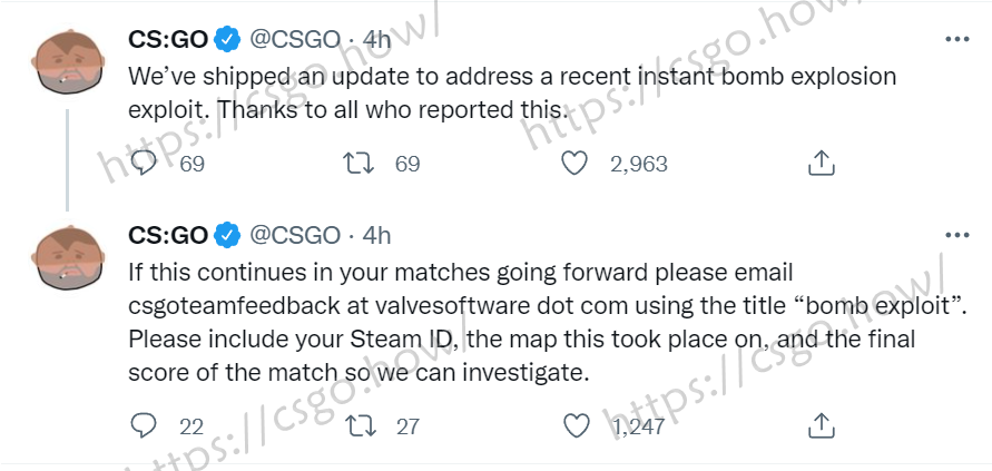 CSGO C4秒炸自爆漏洞修复