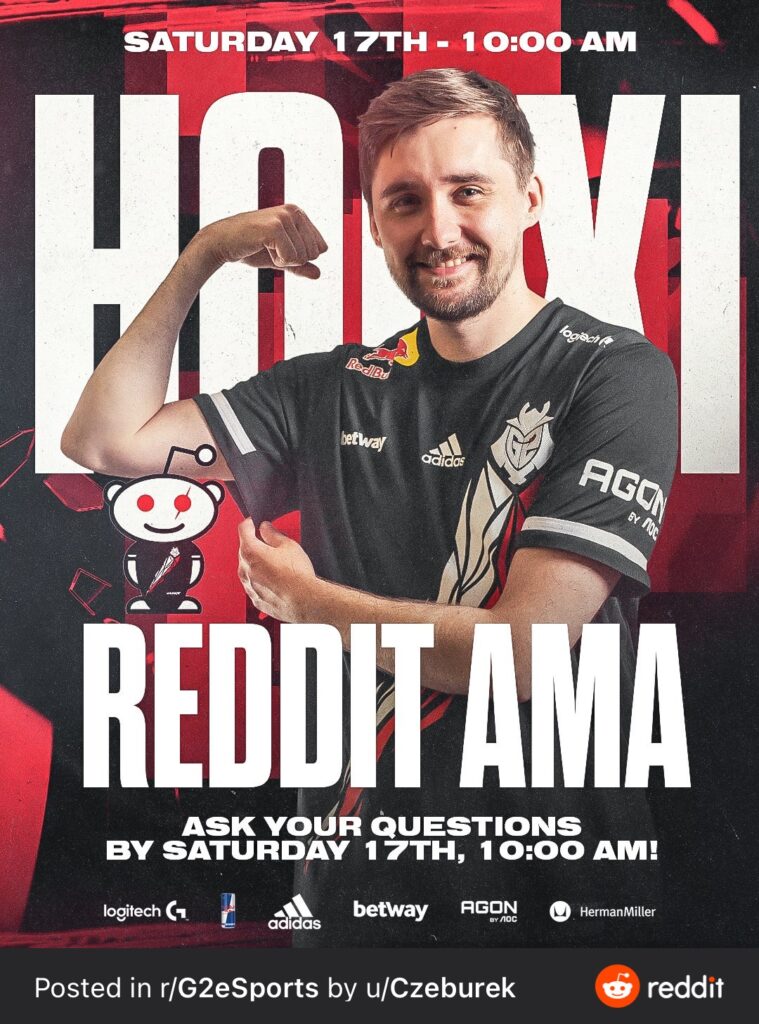 HooXi：G2是非常适合我的队伍，即便是Aleksib还在