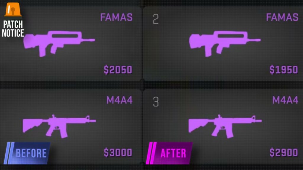 CS2优先模式第二赛季上线，列车停放站回归，M4A4/FAMAS降价！